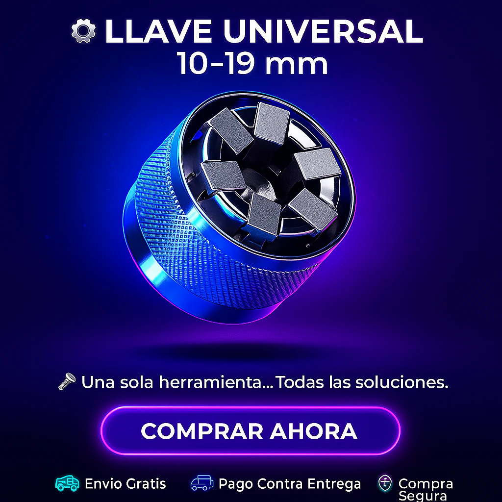 LLAVE HEXAGONAL UNIVERSAL 3/8 PULGADAS (10-19 mm)