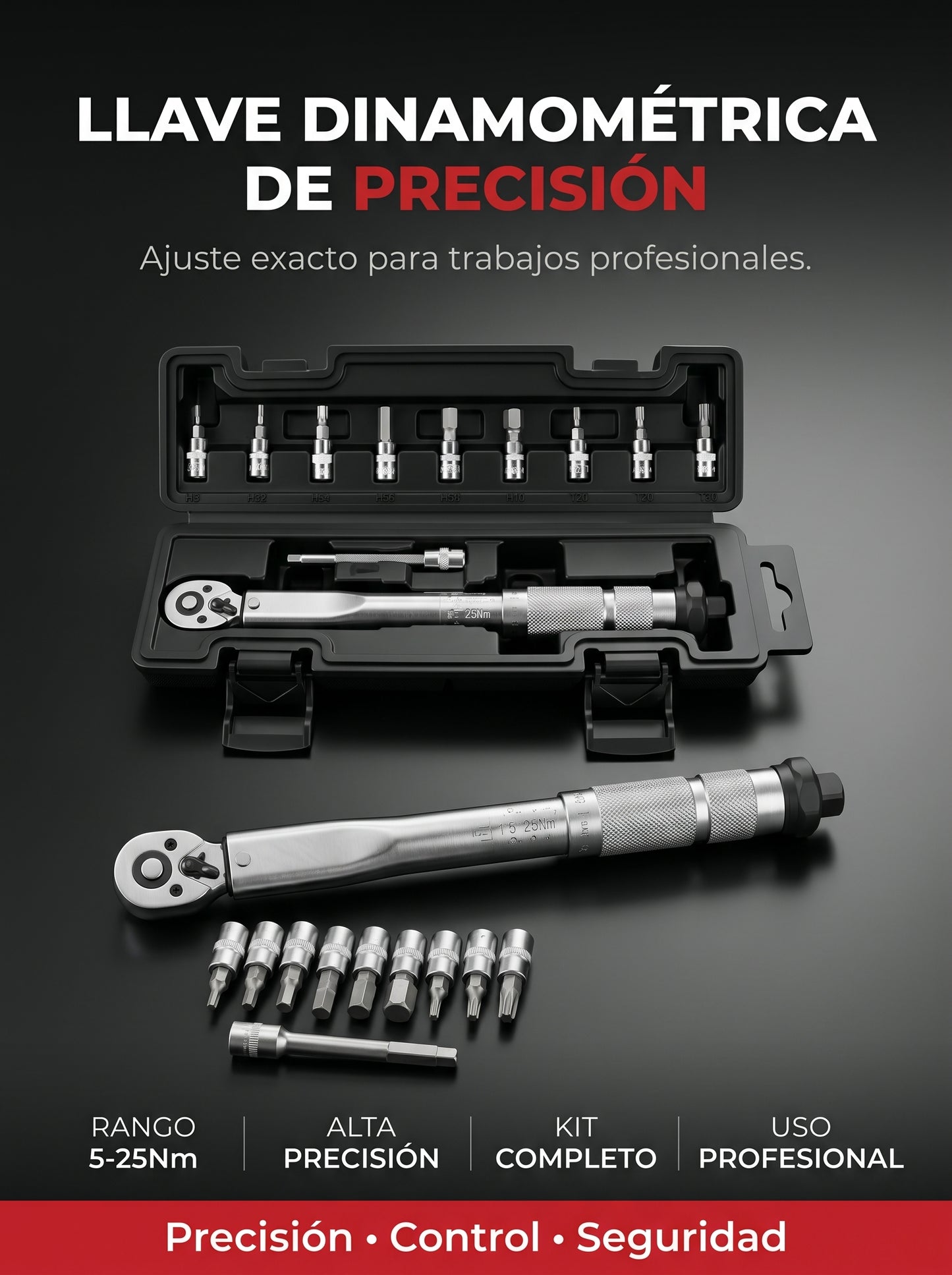 TorqueMax Industrial™ Ajuste perfecto sin complicaciones.