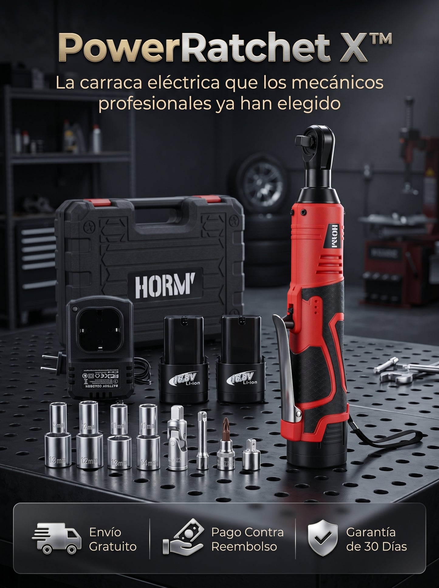 PowerRatchet X™️ trabajas más rápido, cómodo y con mejor control.