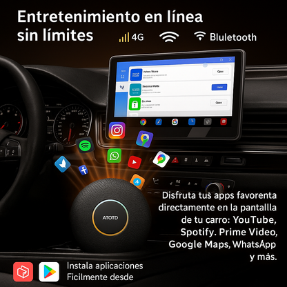 🚗 Convierte tu carro en un sistema inteligente con el ATOTO CB6 AI Box