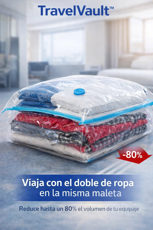 TravelVault®️  Más espacio en tu maleta. Más libertad en tu viaje.✈️