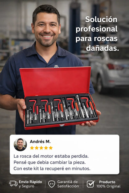 👉 Kit Roscafix 131 Insertos Helicoil para Reparar Roscas